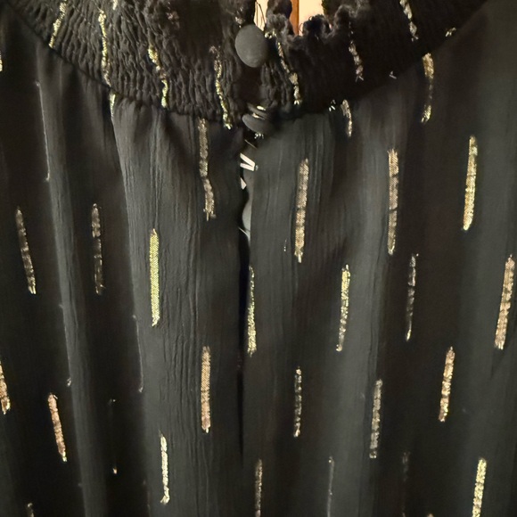 MSK Black Mini Dress with Metallic Accents - Picture 4 of 5